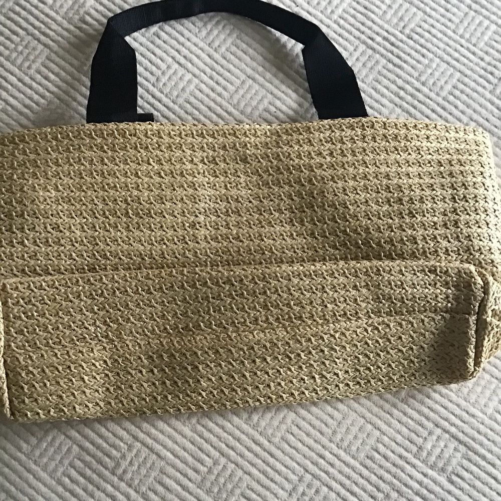 Prada Raffia Small Handbag , Color Tan - Picture 4 of 6